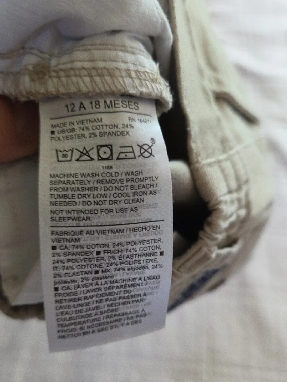 Janie and Jack Boys Tan Jogger Pants